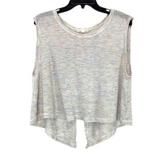 Hem & Thread Oversized Sleeveless Knit Top Multicolor Size Medium Lagenlook Boho